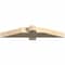 Ekena Millwork Eugene Rough Sawn Timber Gable Bracket, Douglas Fir, 36"W x 6"H x 4"D x 4"F, 4/12 Pitch GBW036X06X0404EUG00RDF - alternate 3